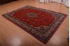 Sarouk Red Hand Knotted 68 X 98 Area Rug 100-75166 Thumb 6