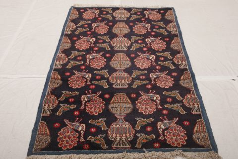 Mood Blue Hand Knotted 34 X 65 Area Rug 155-75177 Image 1