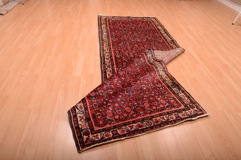 Hossein Abad Red Runner Hand Knotted 311 X 1011 Area Rug 100-75188 Image 7