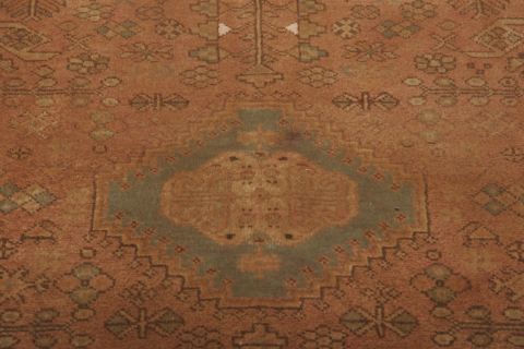 Shiraz Brown Runner Hand Knotted 33 X 67  Area Rug 155-75207 Image 3