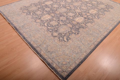 Chobi Blue Hand Knotted 81 X 99 Area Rug 100-75226 Image 3
