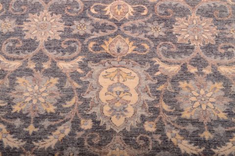 Chobi Blue Hand Knotted 81 X 99 Area Rug 100-75226 Image 4