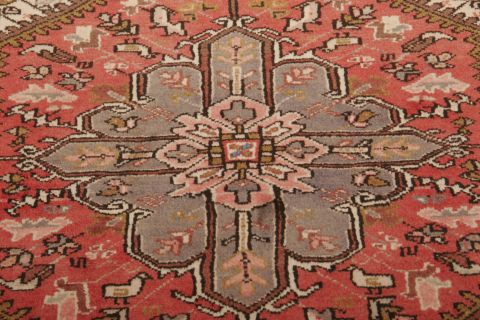 Heriz Red Hand Knotted 34 X 47 Area Rug 155-75227 Image 3