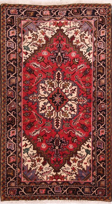 Hossein Abad Multicolor Hand Knotted 31 X 55 Area Rug 155-75228 Image 0
