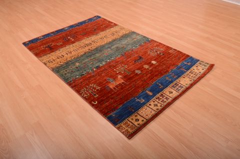 Gabbeh Multicolor Hand Knotted 311 X 63 Area Rug 100-75233 Image 6