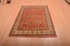 Chobi Orange Hand Knotted 41 X 59  Area Rug 100-75237 Thumb 1