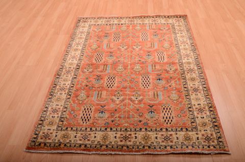 Chobi Orange Hand Knotted 42 X 510 Area Rug 100-75253 Image 1
