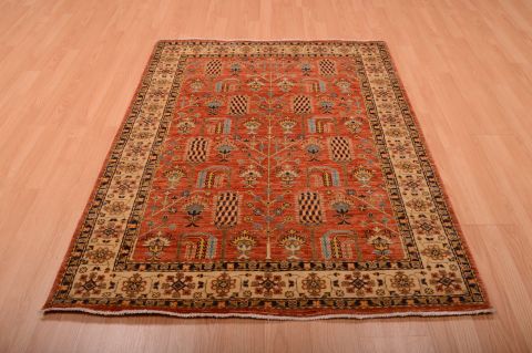 Chobi Orange Hand Knotted 42 X 510 Area Rug 100-75253 Image 3