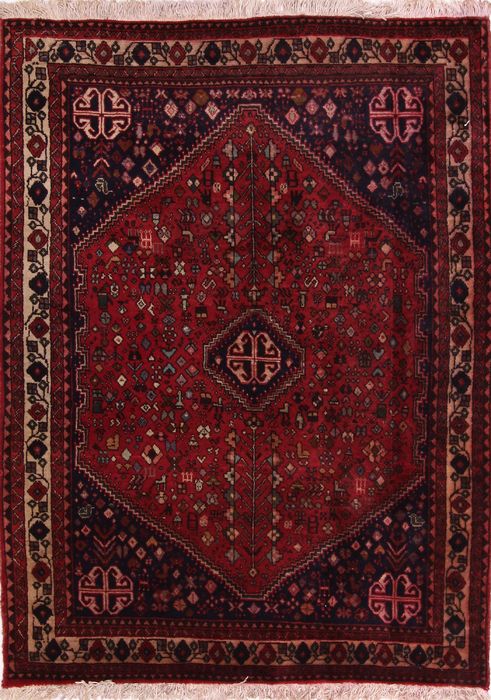 Abadeh Multicolor Hand Knotted 34 X 46 Area Rug 100-75256 Image 0
