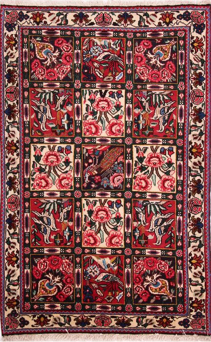 Bakhtiar Multicolor Hand Knotted 36 X 54 Area Rug 155-75258 Image 0