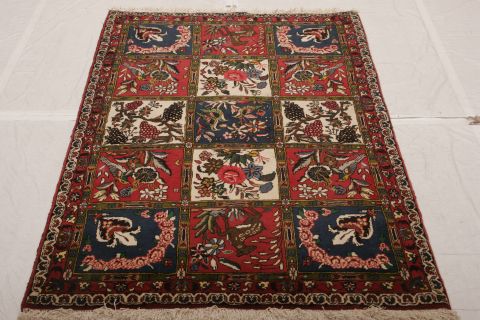 Bakhtiar Multicolor Hand Knotted 35 X 53 Area Rug 155-75267 Image 1