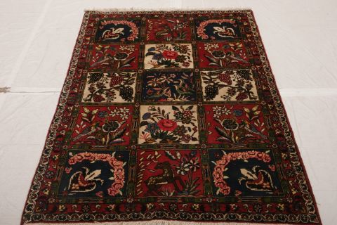 Bakhtiar Multicolor Hand Knotted 35 X 53 Area Rug 155-75267 Image 2