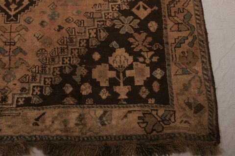 Shiraz Multicolor Hand Knotted 58 X 80  Area Rug 155-75280 Image 4