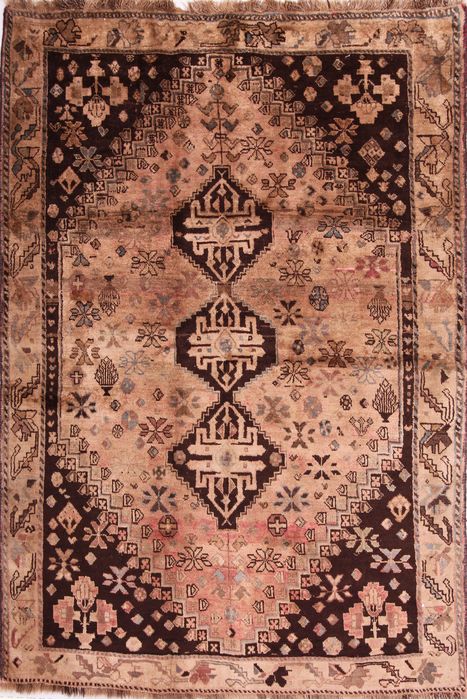 Shiraz Multicolor Hand Knotted 58 X 80  Area Rug 155-75280 Image 0