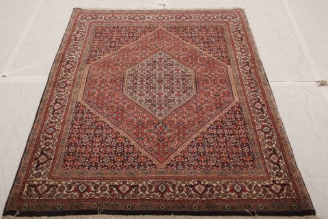 Bidjar Multicolor Hand Knotted 39 X 54 Area Rug 155-75289 Image 1