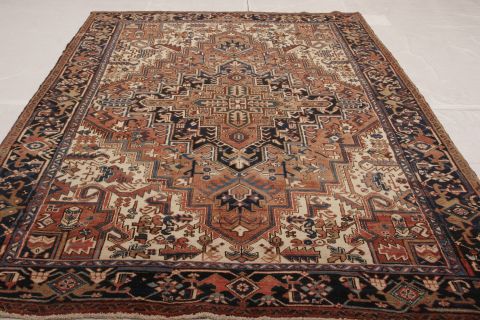 Heriz Multicolor Hand Knotted 76 X 810 Area Rug 155-75304 Image 1