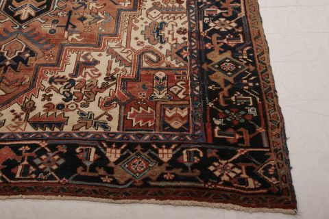 Heriz Multicolor Hand Knotted 76 X 810 Area Rug 155-75304 Image 6
