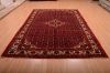 Hamedan Red Hand Knotted 611 X 100  Area Rug 100-75311 Thumb 1