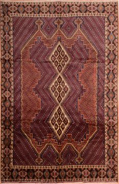 Shahre Babak Beige Hand Knotted 6'10" X 10'5"  Area Rug 100-75313