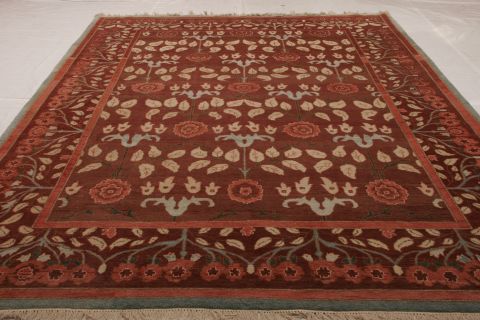 Oushak Multicolor Hand Knotted 90 X 120  Area Rug 155-75316 Image 2