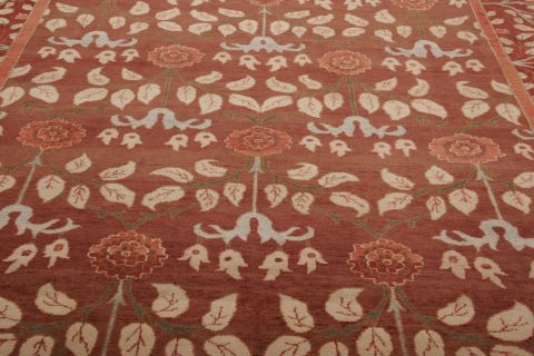 Oushak Multicolor Hand Knotted 90 X 120  Area Rug 155-75316 Image 4