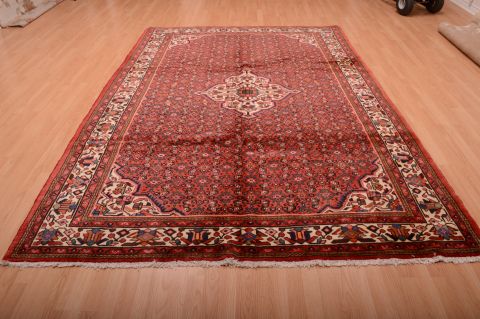 Hamedan Red Hand Knotted 611 X 100 Area Rug 100-75317 Image 4