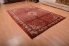 Hamedan Red Hand Knotted 611 X 100  Area Rug 100-75317 Thumb 5