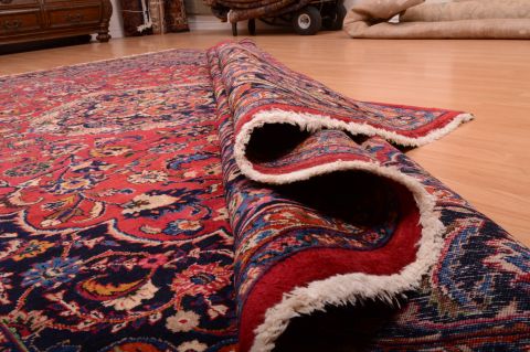 Mashad Red Hand Knotted 82 X 110 Area Rug 100-75321 Image 10
