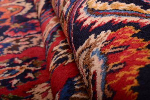 Mashad Red Hand Knotted 82 X 110 Area Rug 100-75321 Image 9