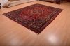 Mashad Red Hand Knotted 82 X 110 Area Rug 100-75321 Thumb 2
