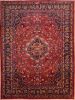 Mashad Red Hand Knotted 82 X 110  Area Rug 100-75321 Thumb 0