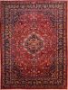 Mashad Red Hand Knotted 82 X 110 Area Rug 100-75321 Thumb 0