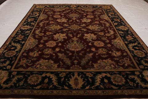 Kashan Multicolor Hand Knotted 811 X 122  Area Rug 155-75323 Image 1