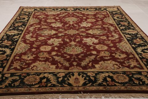 Kashan Multicolor Hand Knotted 811 X 122  Area Rug 155-75323 Image 2