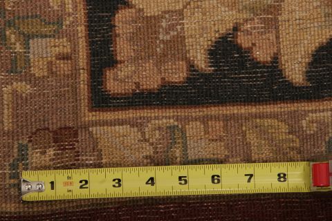 Kashan Multicolor Hand Knotted 811 X 122  Area Rug 155-75323 Image 6