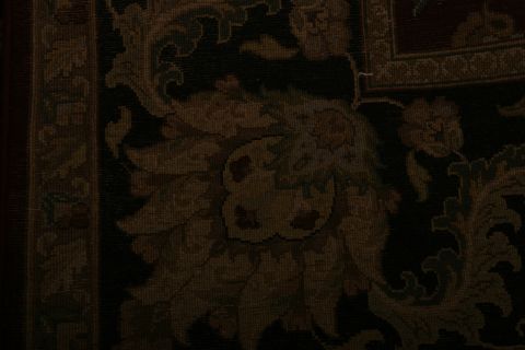 Kashan Multicolor Hand Knotted 811 X 122  Area Rug 155-75323 Image 7