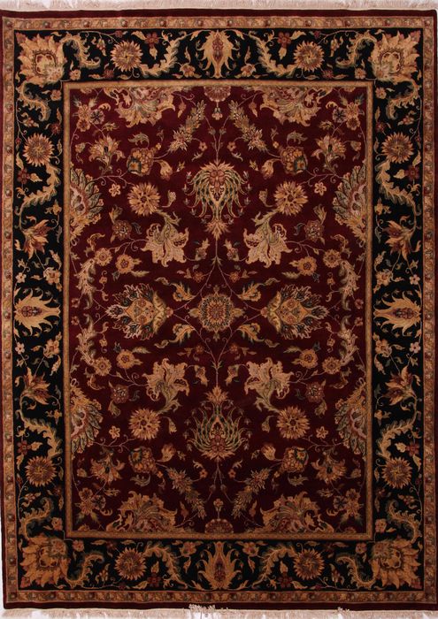 Kashan Multicolor Hand Knotted 811 X 122  Area Rug 155-75323 Image 0