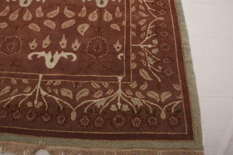 Oushak Multicolor Hand Knotted 91 X 127  Area Rug 155-75325 Image 3