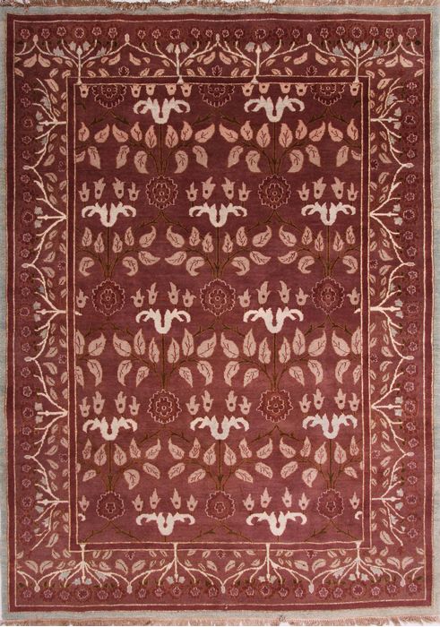 Oushak Multicolor Hand Knotted 91 X 127  Area Rug 155-75325 Image 0