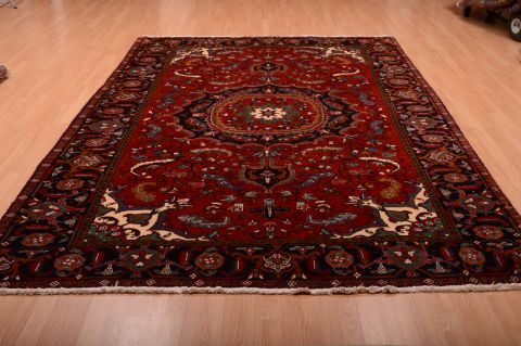 Heriz Red Hand Knotted 70 X 113 Area Rug 100-75328 Image 5