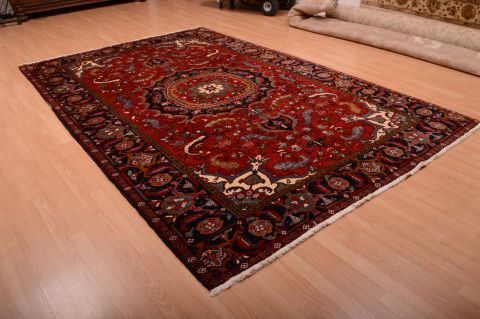Heriz Red Hand Knotted 70 X 113 Area Rug 100-75328 Image 8