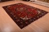 Heriz Red Hand Knotted 70 X 113  Area Rug 100-75328 Thumb 8