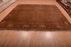 Tabriz Brown Square Hand Knotted 96 X 97  Area Rug 100-75335 Thumb 1
