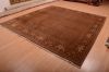 Tabriz Brown Square Hand Knotted 96 X 97  Area Rug 100-75335 Thumb 2