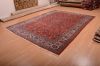 Sarouk Red Hand Knotted 84 X 115 Area Rug 100-75360 Thumb 2