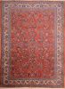 Sarouk Red Hand Knotted 84 X 115  Area Rug 100-75360 Thumb 0