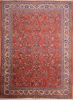 Sarouk Red Hand Knotted 84 X 115 Area Rug 100-75360 Thumb 0