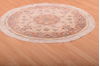 Tabriz Beige Round Hand Knotted 33 X 33  Area Rug 100-75363 Thumb 5