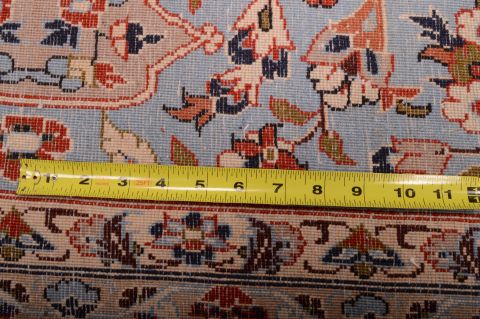 Sarouk Blue Hand Knotted 82 X 120 Area Rug 100-75381 Image 10