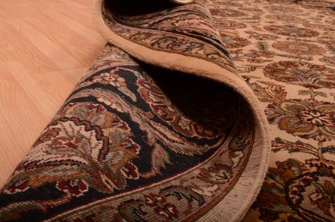 Jaipur Beige Hand Knotted 90 X 1111 Area Rug 100-75384 Image 6